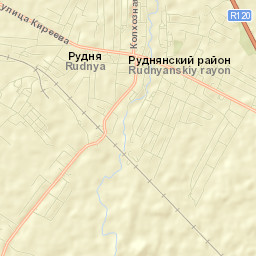 Rudnya Street Map