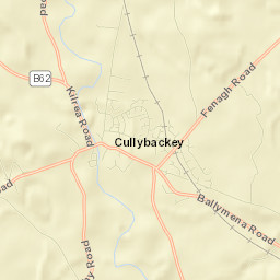 Cullybackey Street Map