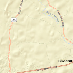 Ahoghill Street Map