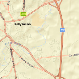 Ballymena Street Map