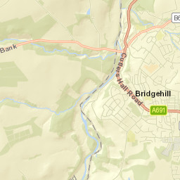 1 Valley View, Bridgehill, Consett, County Durham Street Map