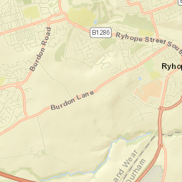 Ryhope Street Map
