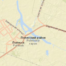Polessk Street Map