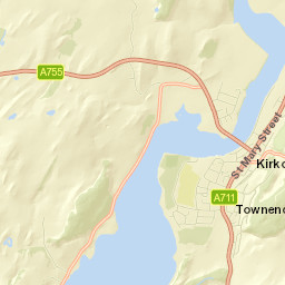 Kirkcudbright Street Map