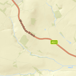 Stonyheap Lane, Lanchester, Consett, County Durham DH8 7SY, U Street Map