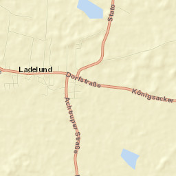 Ladelund Street Map