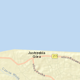 Jastrzębia Góra Street Map