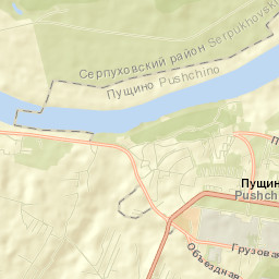 Pushchino Street Map