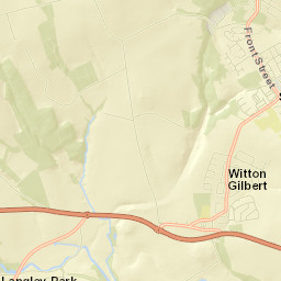 Witton Gilbert Street Map