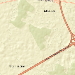 Mastaiciai Street Map