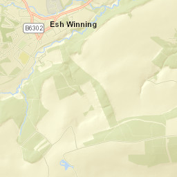 Brandon Lane, County Durham, UK Street Map