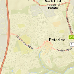 Peterlee Street Map