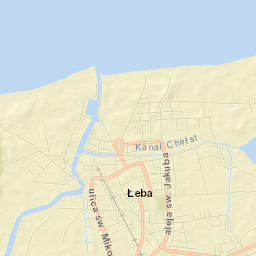 Łeba Street Map