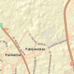 Fabijoniškės Street Map