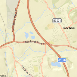 Coxhoe Street Map
