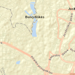 Justiniškės Street Map
