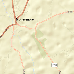 Moneymore Street Map