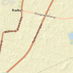 Rødby Street Map