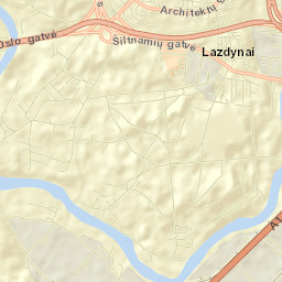 Lazdynai Street Map