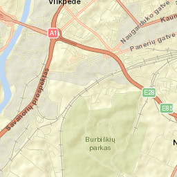 Vilkpėdė Street Map