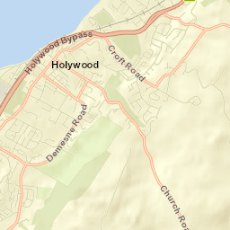 Holywood Street Map