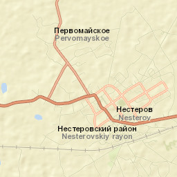 Nesterov Street Map