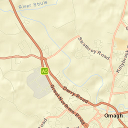 Omagh Street Map
