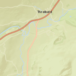 Threlkeld, Lake District National Park, Keswick Street Map