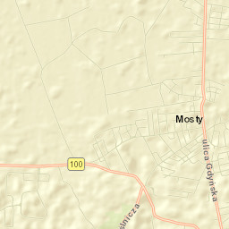 Mosty Street Map