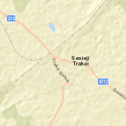 Senieji Trakai Street Map