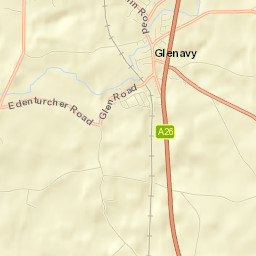 Glenavy Street Map