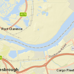 Port Clarence Road, Stockton-on-Tees TS2, UK Street Map