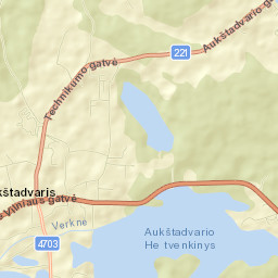 Aukstadvaris Street Map