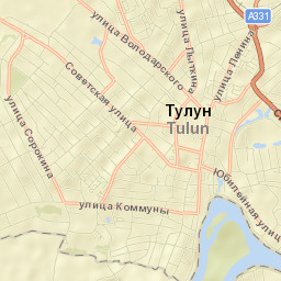 Tulun Street Map