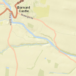 Westwick Road, Barnard Castle, County Durham Street Map