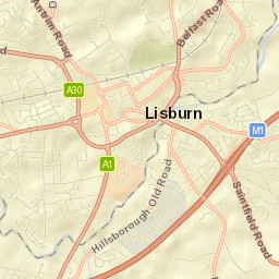 Lisburn and Castlereagh Street Map