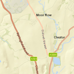 12 Springfield Road, Egremont, Cumbria CA22, UK Street Map