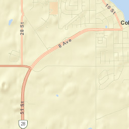 Cold Lake Street Map