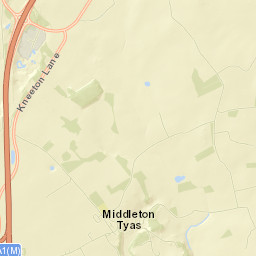 Middleton Tyas Lane, Richmond, North Yorkshire DL10, UK Street Map