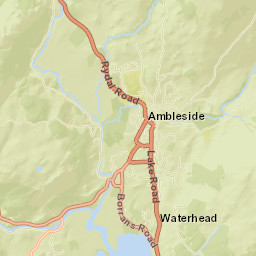 Borrans Road, Lake District National Park Street Map