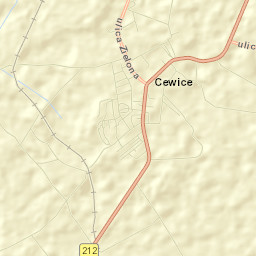 Cewice Street Map