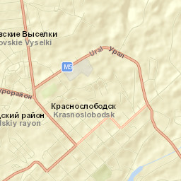 Krasnoslobodsk Street Map