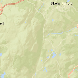 B5286, Lake District National Park, Ambleside Street Map