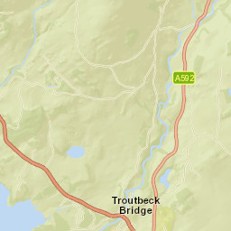 Holbeck Lane, Lake District National Park Street Map