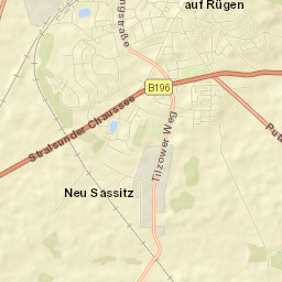 Bergen auf Rügen Street Map