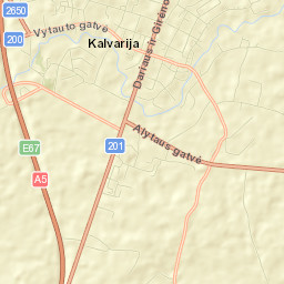 Kalvarija Municipality Street Map