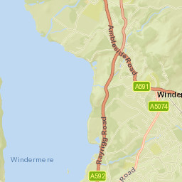 New Road, Lake District National Park, Windermere Street Map