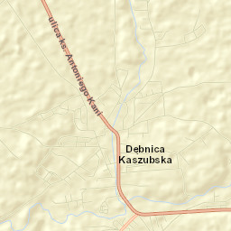 Dębnica Kaszubska Street Map