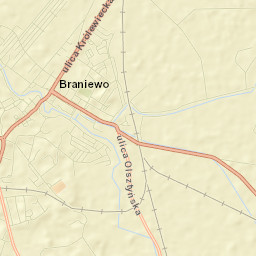 Braniewo Street Map
