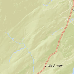 A593, Lake District National Park, Coniston Street Map